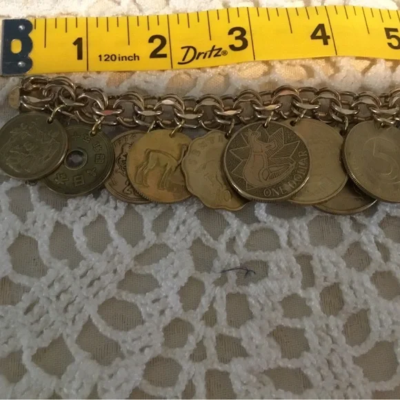 🌹Host Pick- Gold 15 Coin Heavy Charm Bracelet/ ELCO 1/20,12 K Gold Filled - Picture 4 of 16